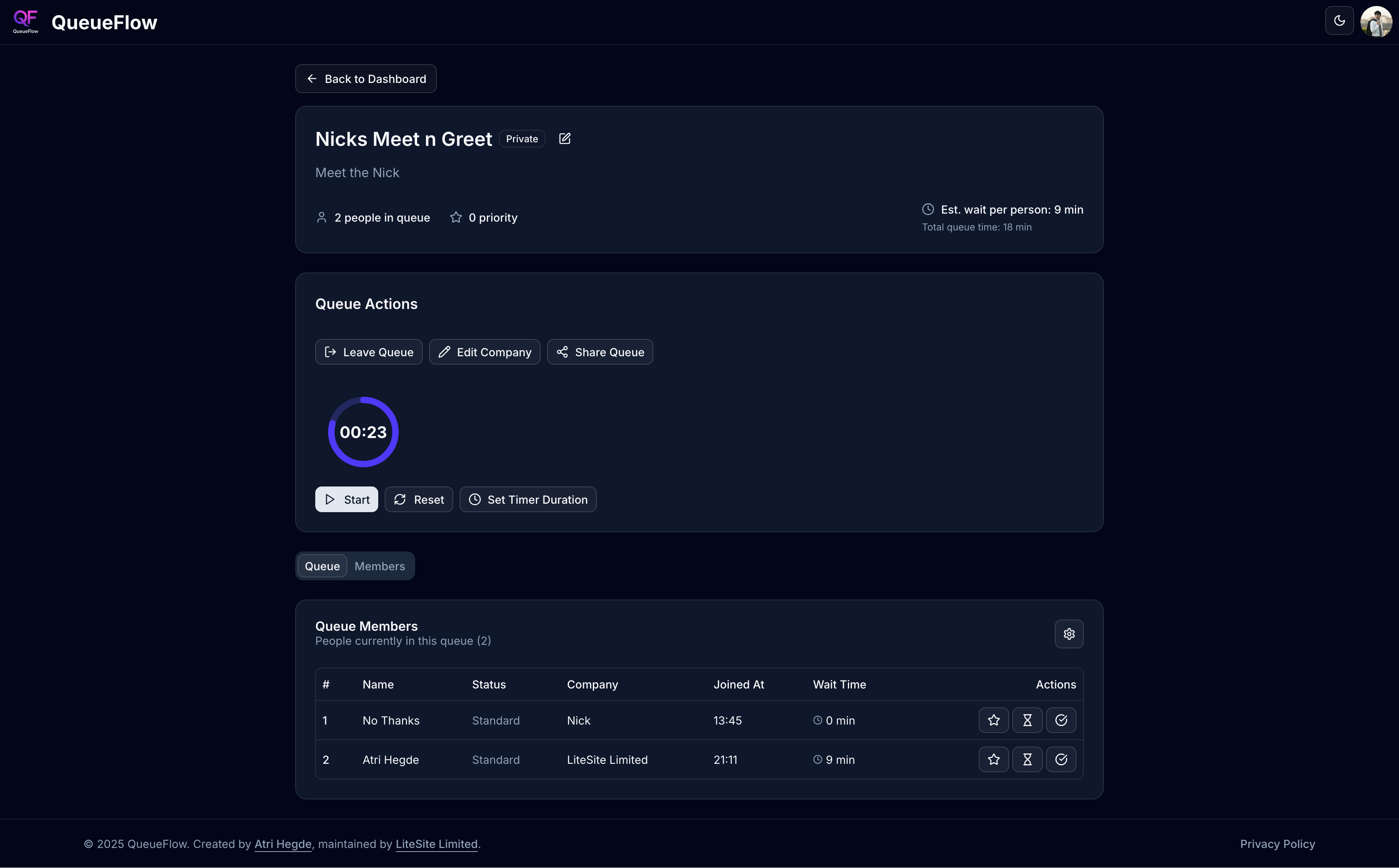 Dashboard preview