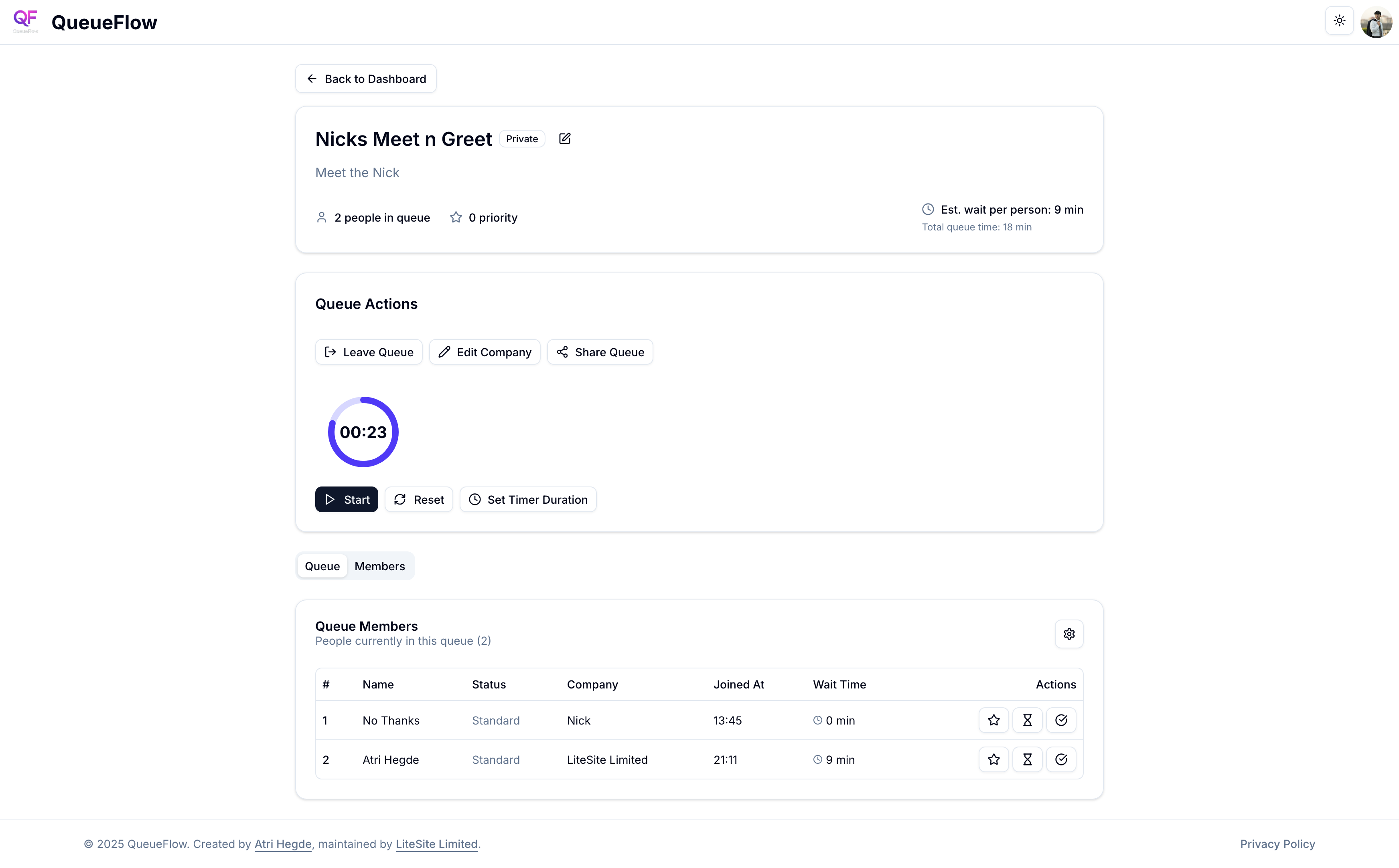 Dashboard preview